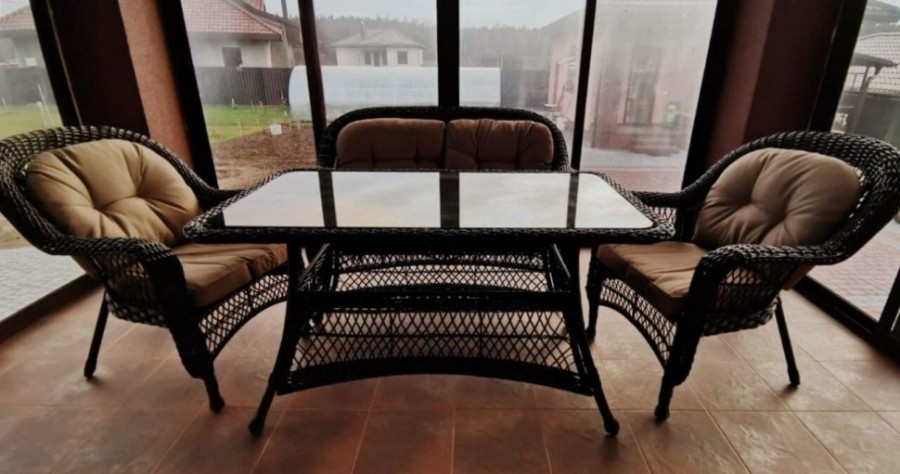 Комплект плетеной мебели T130Br/LV520BB-Brown-Beige Афина