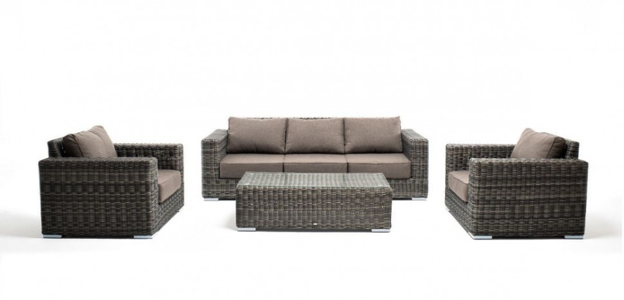 Лаунж-зона из искусственного ротанга Боно grafit 4sis