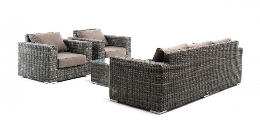 Лаунж-зона из искусственного ротанга Боно grafit 4sis