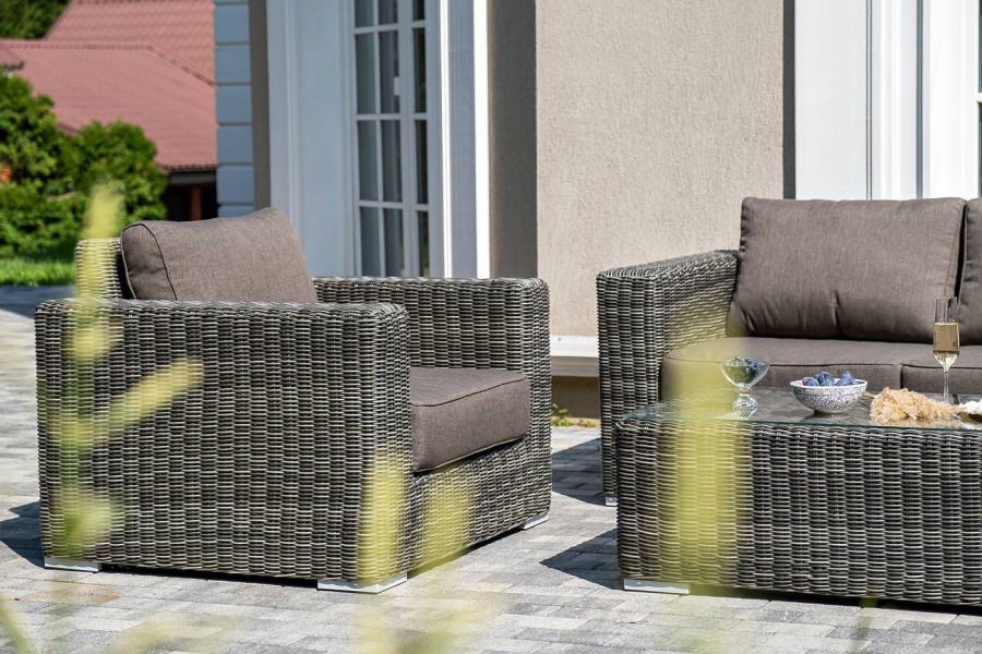 Лаунж-зона из искусственного ротанга Боно grafit 4sis