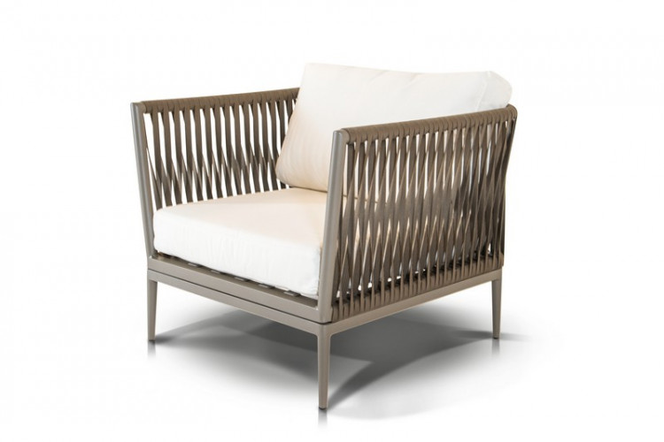 Плетеное кресло из роупа Касабланка коричневое 4sis