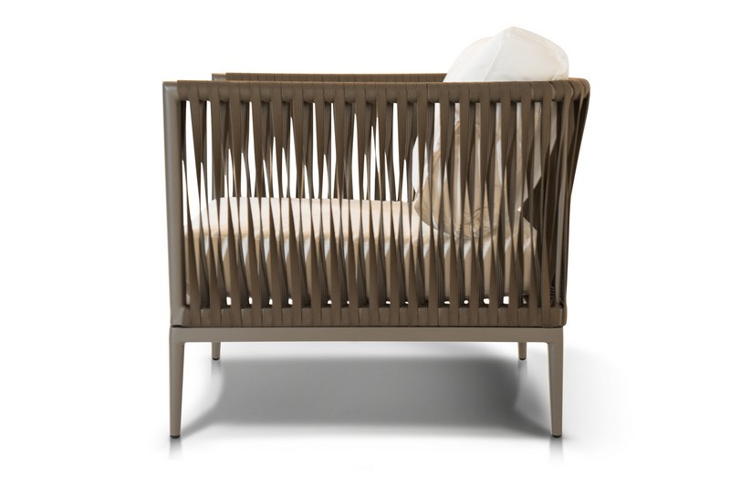 Плетеное кресло из роупа Касабланка коричневое 4sis