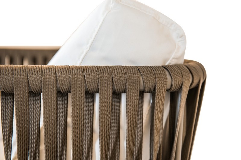 Плетеное кресло из роупа Касабланка коричневое 4sis