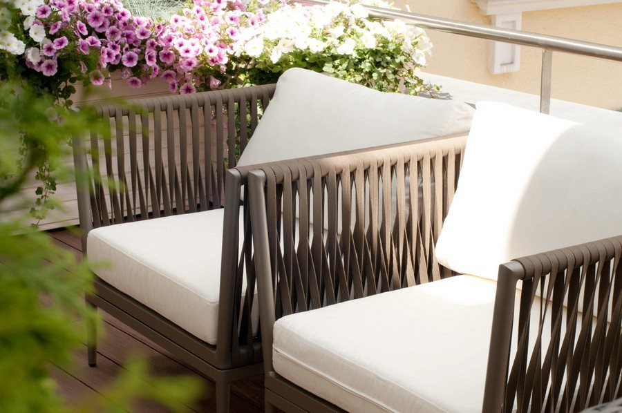 Плетеное кресло из роупа Касабланка коричневое 4sis