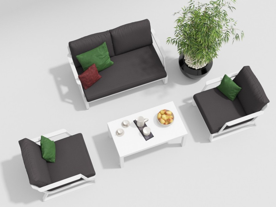 Лаунж зона Voglie белая Gardenini