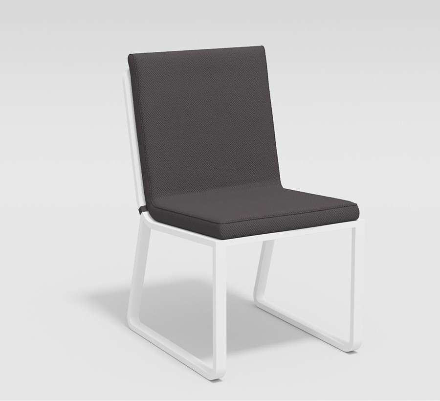 Обеденная группа Voglie Round White антрацит Gardenini