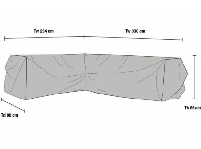 Чехол для садовой мебели 254x330 Brafab