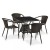 Комплект плетеной мебели T197BNS-W53/Y137C-W53 Brown Афина