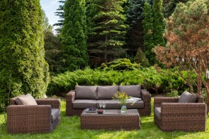 Лаунж-зона из искусственного ротанга Боно brown 4sis