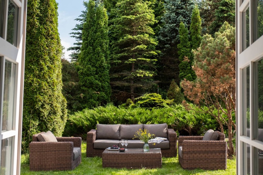 Лаунж-зона из искусственного ротанга Боно brown 4sis