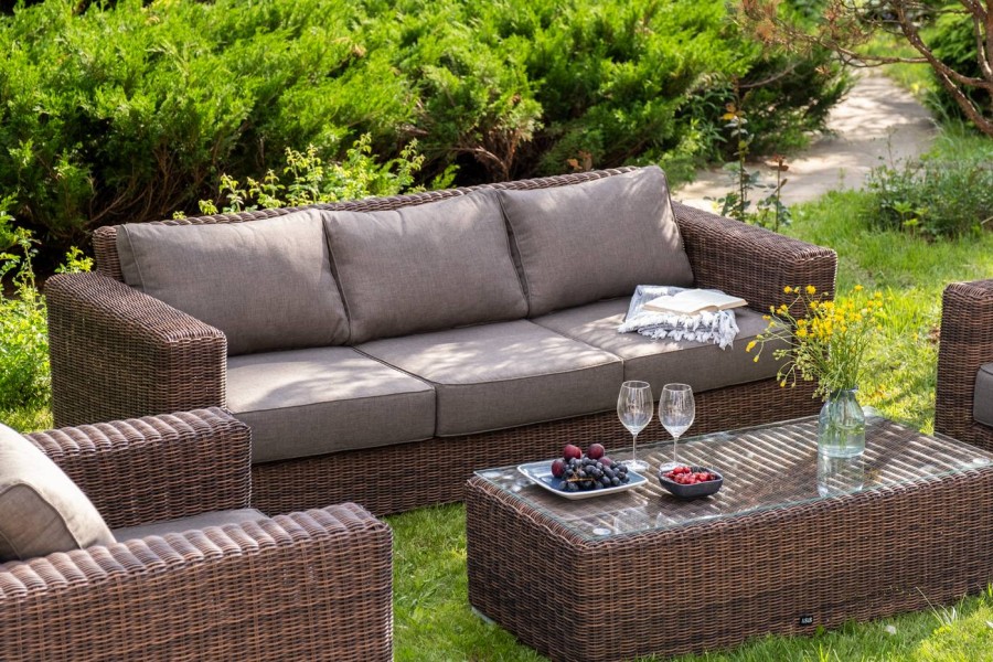 Лаунж-зона из искусственного ротанга Боно brown 4sis