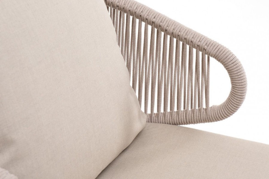 Кресло плетеное Милан из роупа бежевое 4sis