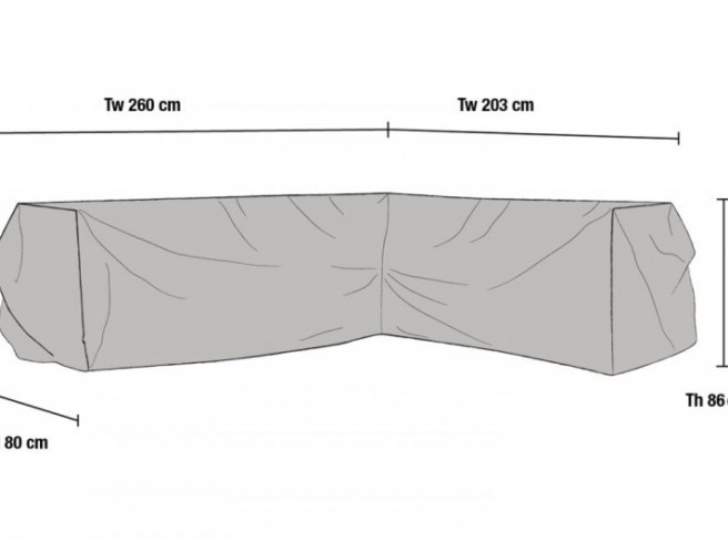 Чехол для садовой мебели 260x203 Brafab