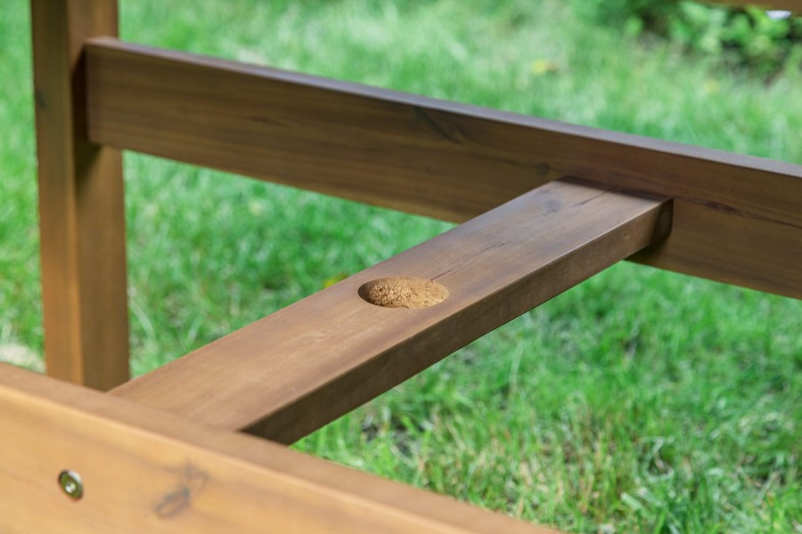 Обеденный комплект KIMBERLY 6 из акации (прямоугольный стол) Royal Family