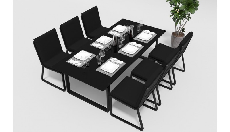 Стол Voglie 220 карбон Gardenini