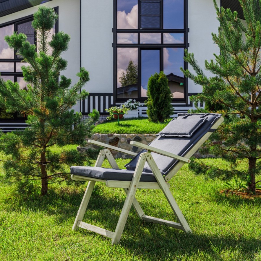 Обеденный комплект CAMILLA из акации, белый Royal Family