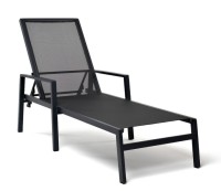 Шезлонг из алюминия Парма, темно-серый 4sis