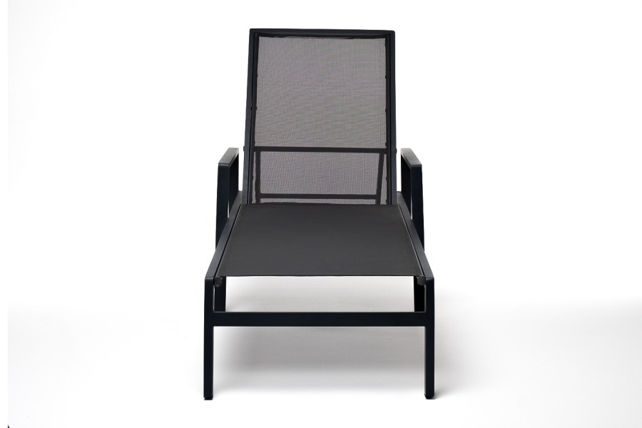 Шезлонг из алюминия Парма, темно-серый 4sis