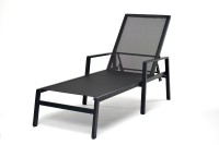 Шезлонг из алюминия Парма, темно-серый 4sis