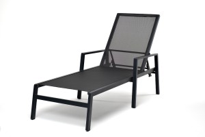 Шезлонг из алюминия Парма, темно-серый 4sis