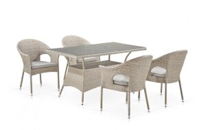 Комплект плетеной мебели T198C/Y79C-W85 Latte Афина
