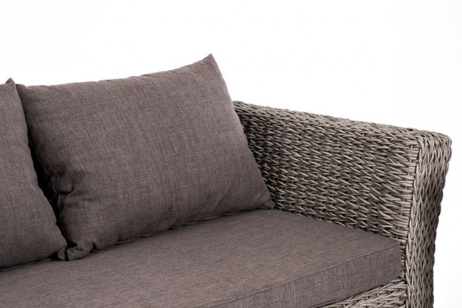 Лаунж-зона из искусственного ротанга гиацинт Капучино Graphite 4sis