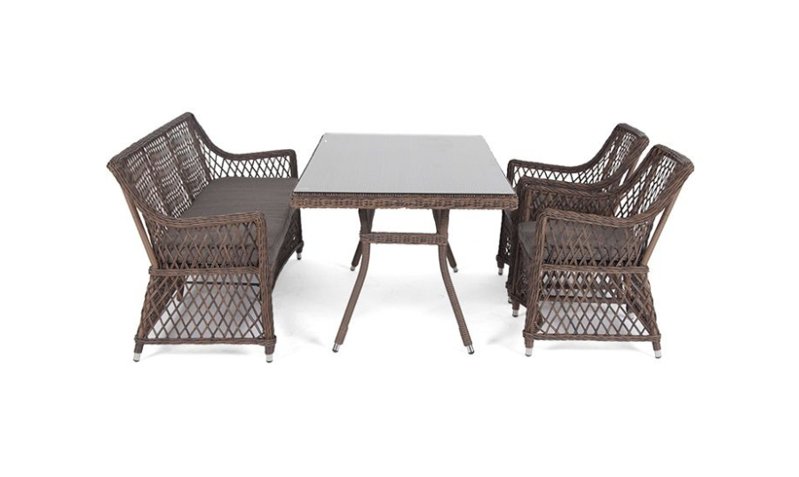 Обеденная группа Катания 4 коричневая 4sis