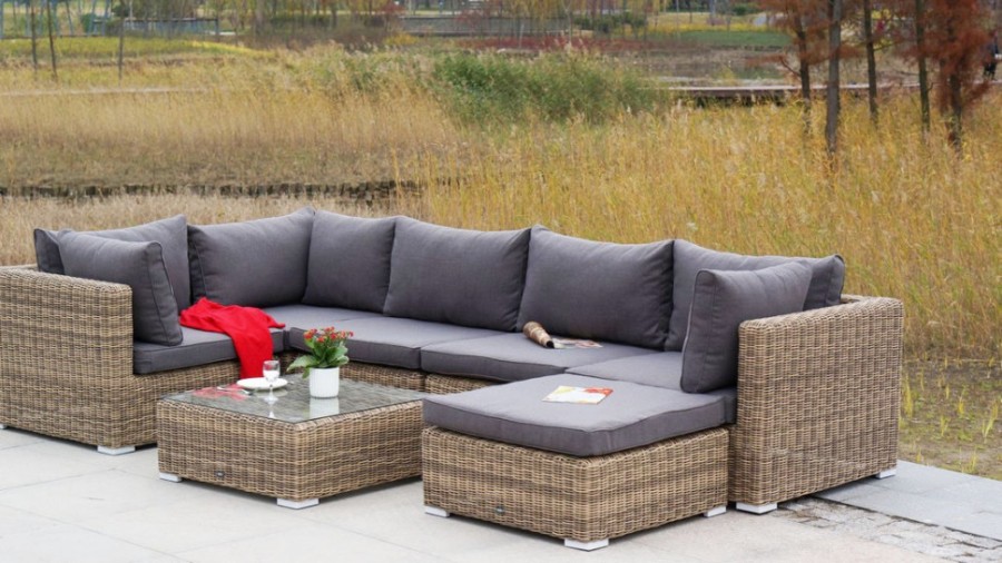 Плетеная оттоманка с подушкой Лунго 4sis