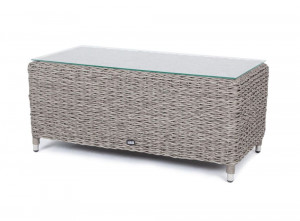 Столик из искусственного ротанга гиацинт серый Кон Панна 4sis