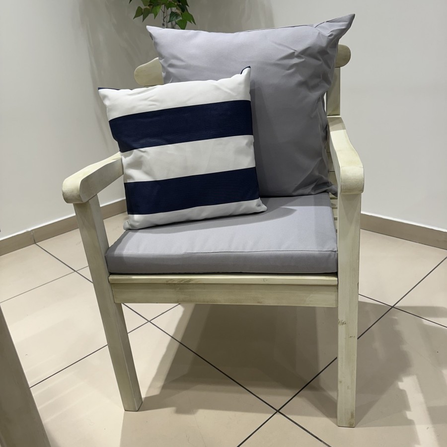 Обеденный комплект SIERRA из акации, белый Royal Family