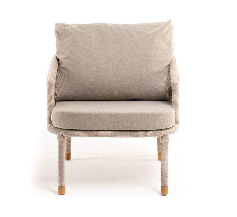 Кресло Верона из роупа бежевое 4sis