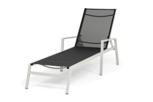 Шезлонг из алюминия Парма, светло-серый 4sis