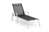 Шезлонг из алюминия Парма, светло-серый 4sis