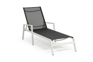 Шезлонг из алюминия Парма, светло-серый 4sis