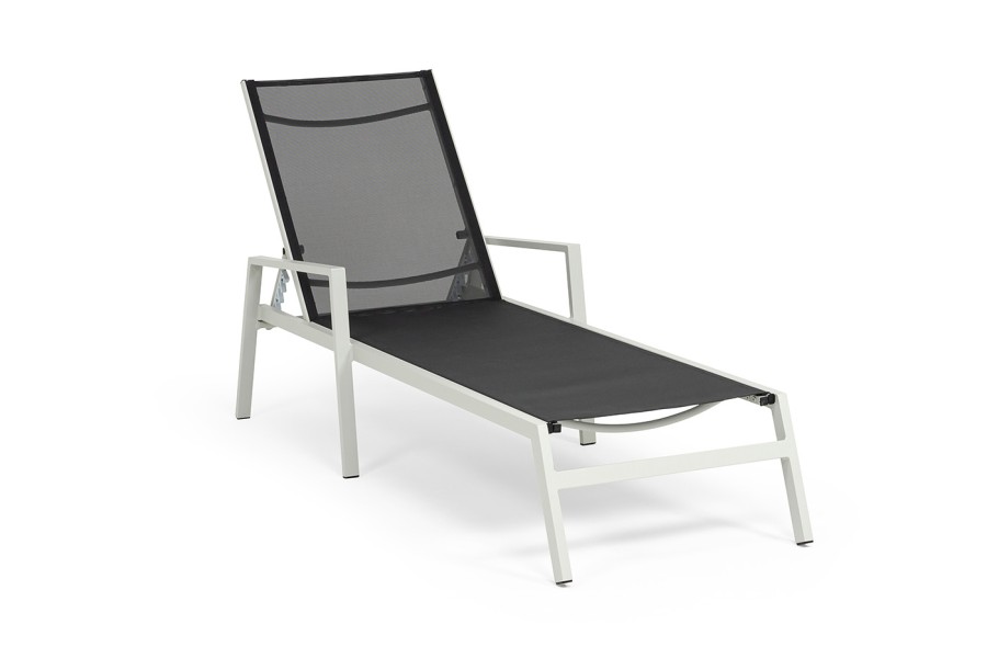 Шезлонг из алюминия Парма, светло-серый 4sis