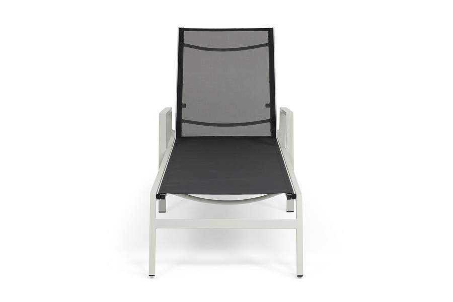 Шезлонг из алюминия Парма, светло-серый 4sis