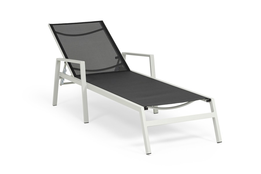 Шезлонг из алюминия Парма, светло-серый 4sis