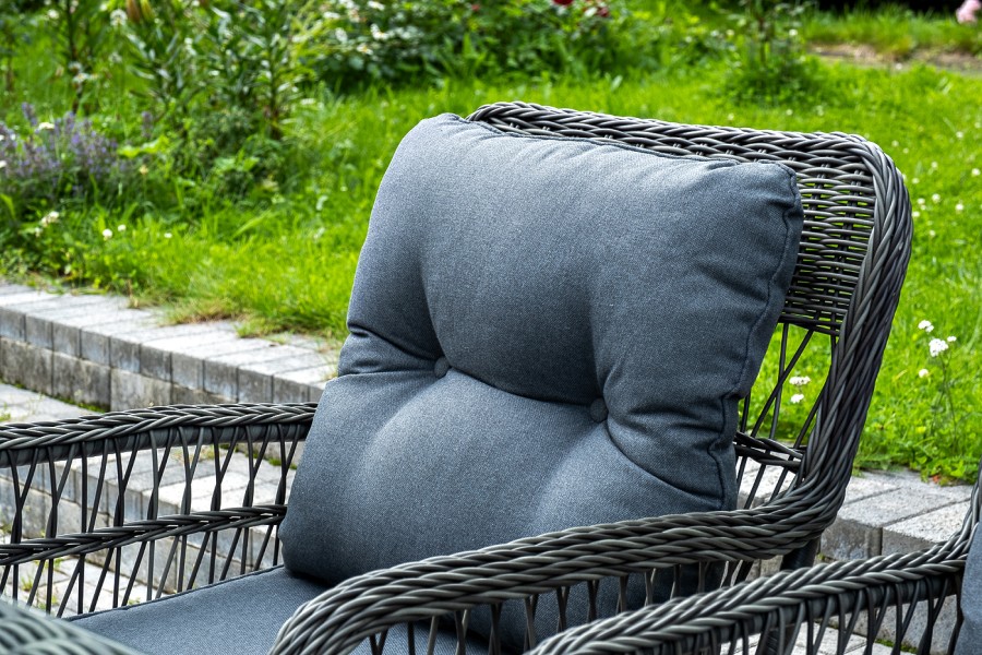 Обеденная группа из искусственного ротанга Цесена, графит 4sis 