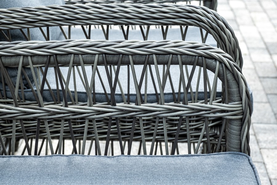 Обеденная группа из искусственного ротанга Цесена, графит 4sis 