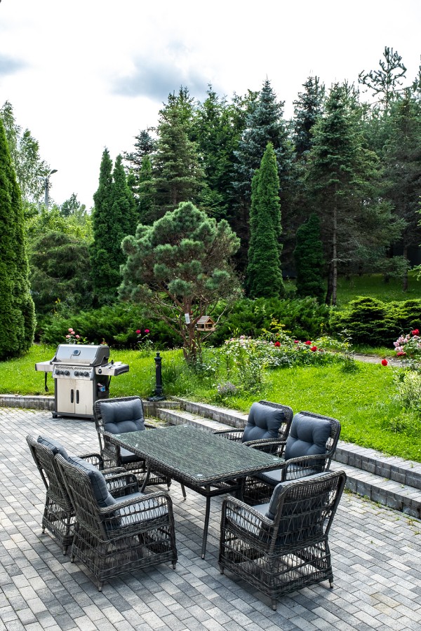 Обеденная группа из искусственного ротанга Цесена, графит 4sis 