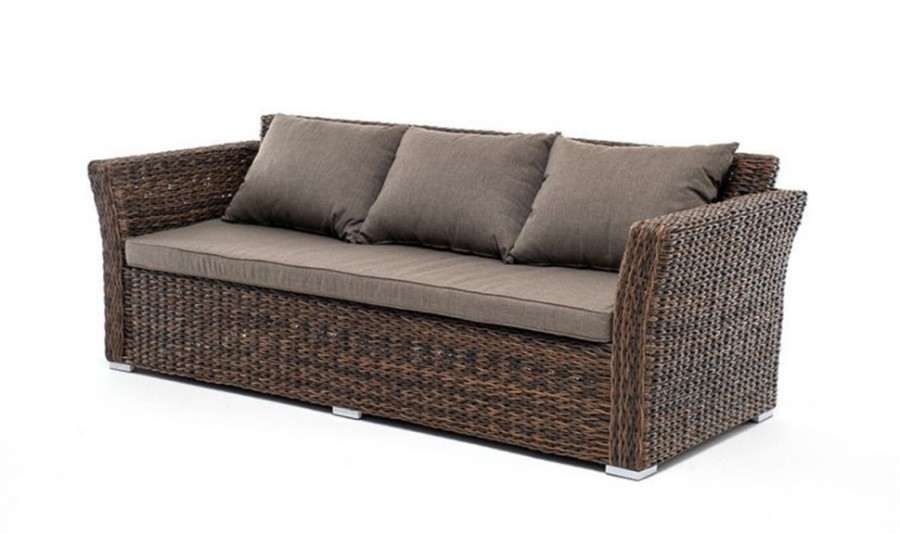 Лаунж-зона из искусственного ротанга Капучино гиацинт Brown 4sis