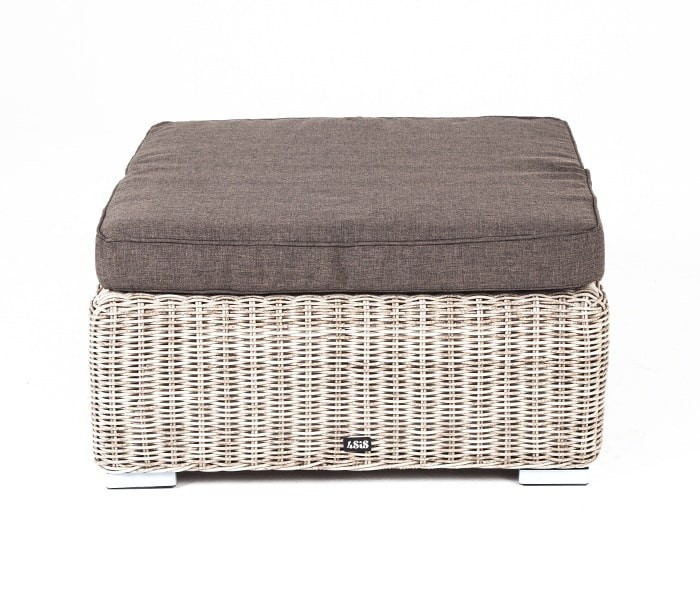Плетеная оттоманка с подушкой Лунго Beige 4sis
