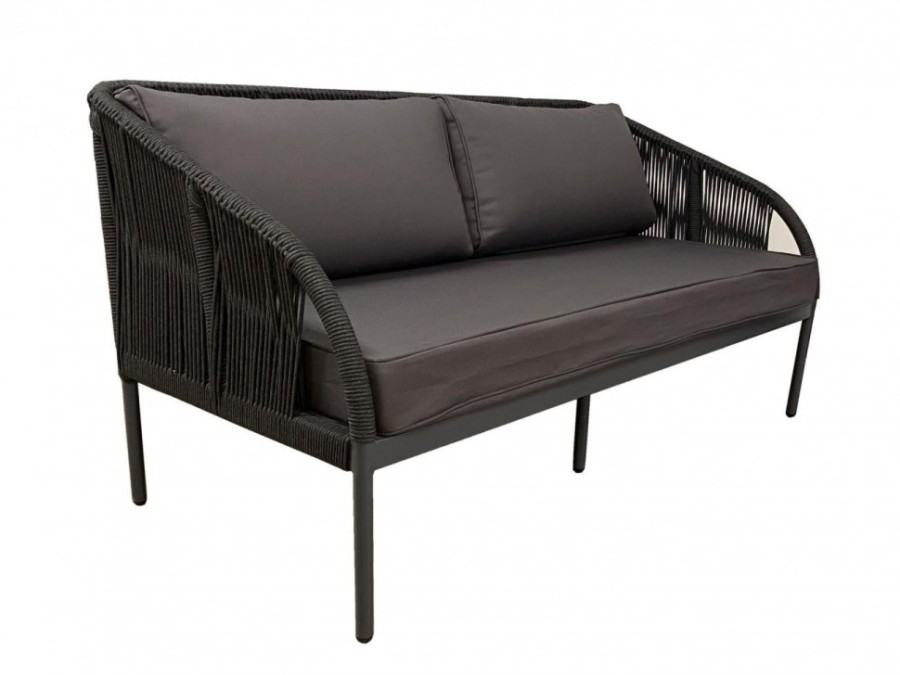 Лаунж зона 4-местная из роупа Канны темно-серая 4sis