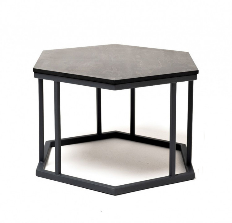 Интерьерный стол из HPL Женева 50 серый гранит 4sis
