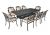 Обеденная группа из литого алюминия Louis VIII Кит Маркет