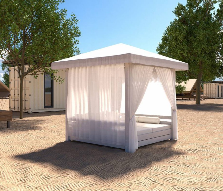 Беседка Пляжная с крышей 2,6x2,6м Garden