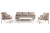 Лаунж-зона 5-местная из роупа Верона, бежевая 4sis