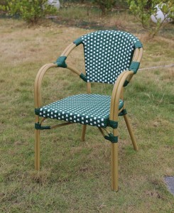 Плетеный стул Кабри из искусственного ротанга, зеленый 4sis