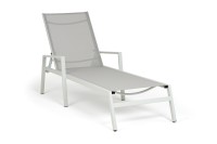 Шезлонг из алюминия Парма, светло-серый RAL7035 4sis