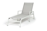 Шезлонг из алюминия Парма, светло-серый RAL7035 4sis